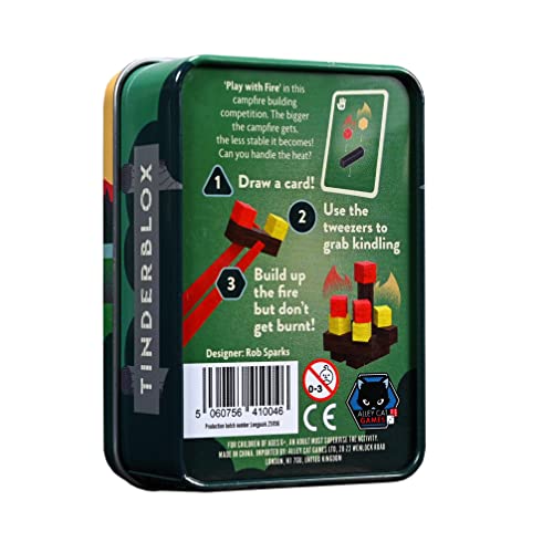 Alley Cat Games Tinderblox - Juego de apilamiento de destreza (día) - Excelente Juego de Viaje