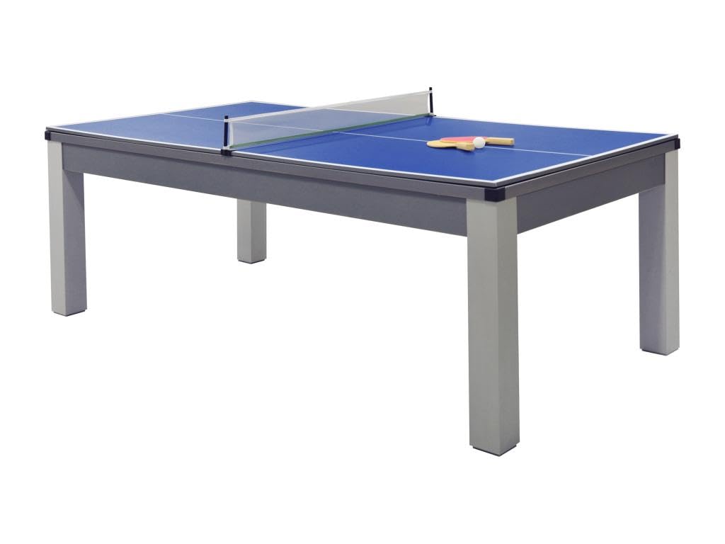 MESA MULTIJUEGO VENTE-UNIQUE BALTHAZAR – billar y ping-pong | 213x112x81.5 cm | color gris