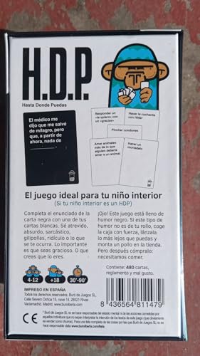 HDP (Hasta Donde Puedas) – Juego de cartas para adultos