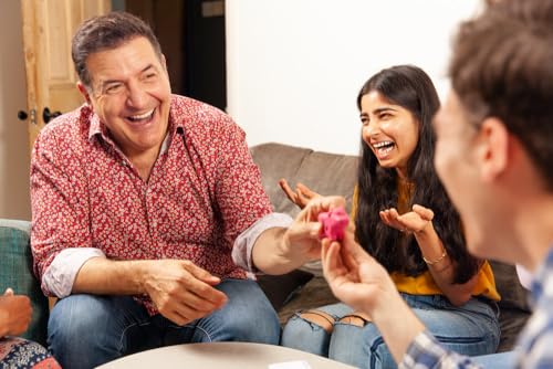 Mercurio - Mente Vacuna - Juego de Mesa Familiar - para 4 a 20 Jugadores - Incluye Vaca Rosa, 80 Cartas de Preguntas a Doble Cara, fichas y blocs - Ideal para Reuniones, Fiestas y Grupos- 20 Minutos