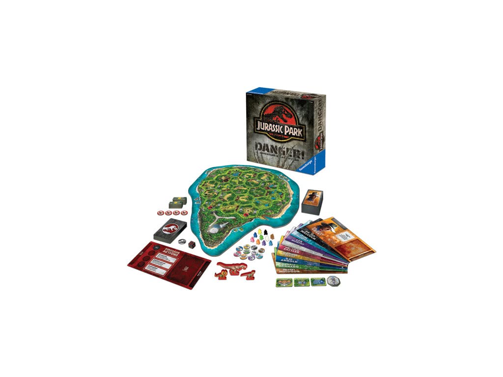 Ravensburger - Jurassic Park Danger, Juego de Mesa para Toda la Familia, 2-5 Jugadores, Idea de Regalo para Adultos y Niños a Partir de 10 Años, Versión en Español