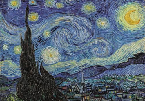 Puzzle Clementoni 1000 piezas – La Noche Estrellada de Van Gogh | Collection Museum | Compact