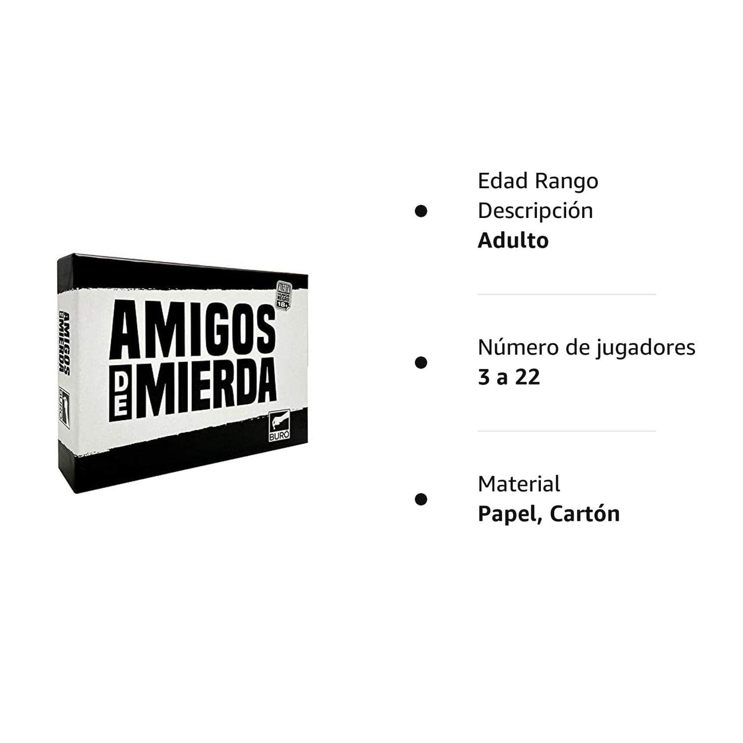 AMIGOS DE MIERDA – Juego de cartas de humor negro