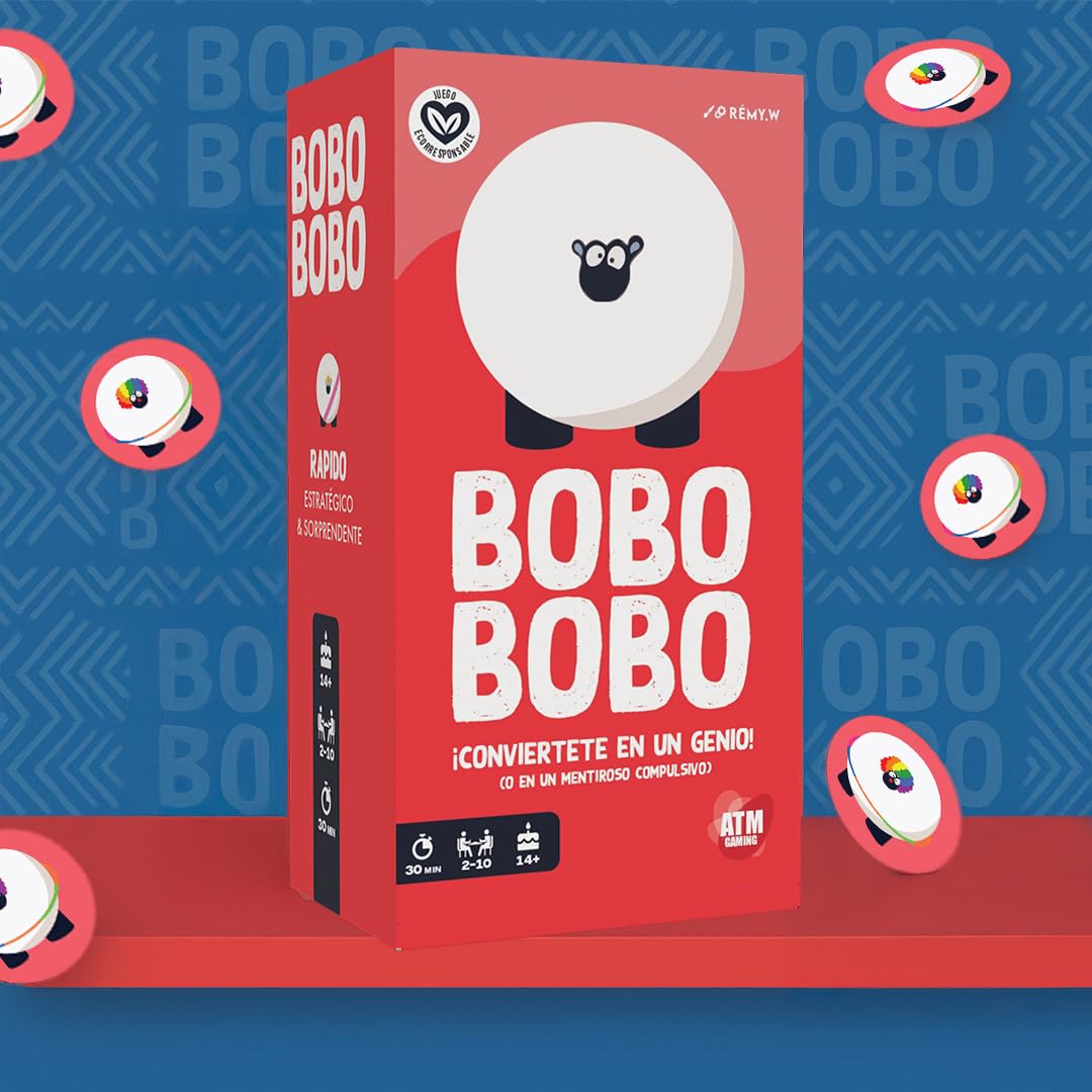 Bobo Bobo - Juegos de Mesa Estratégico y con Curiosidades - El Juego de Cartas para divertirse aprendiendo Curiosidades con Amigos y Familia - Regalos Originales Español
