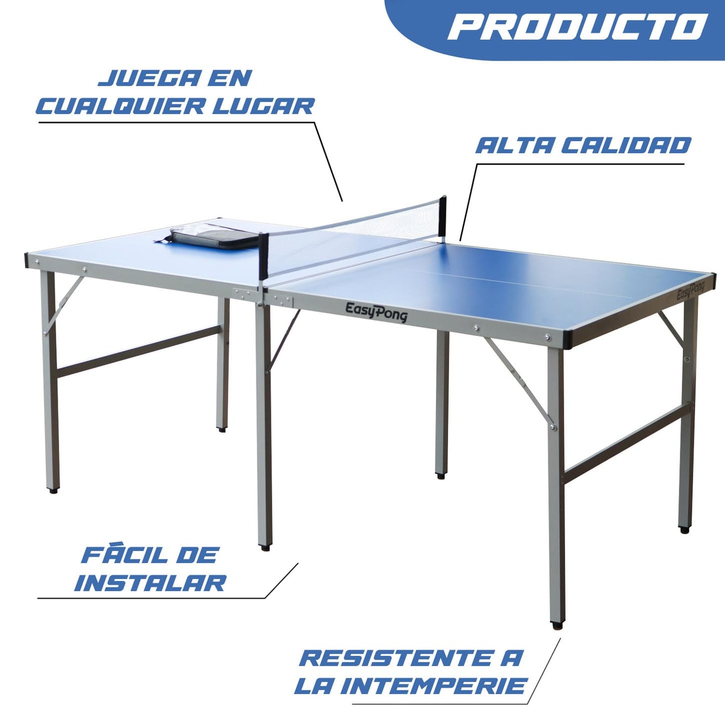 MESA DE PING PONG AZUL 182X91 CM – EASYPONG