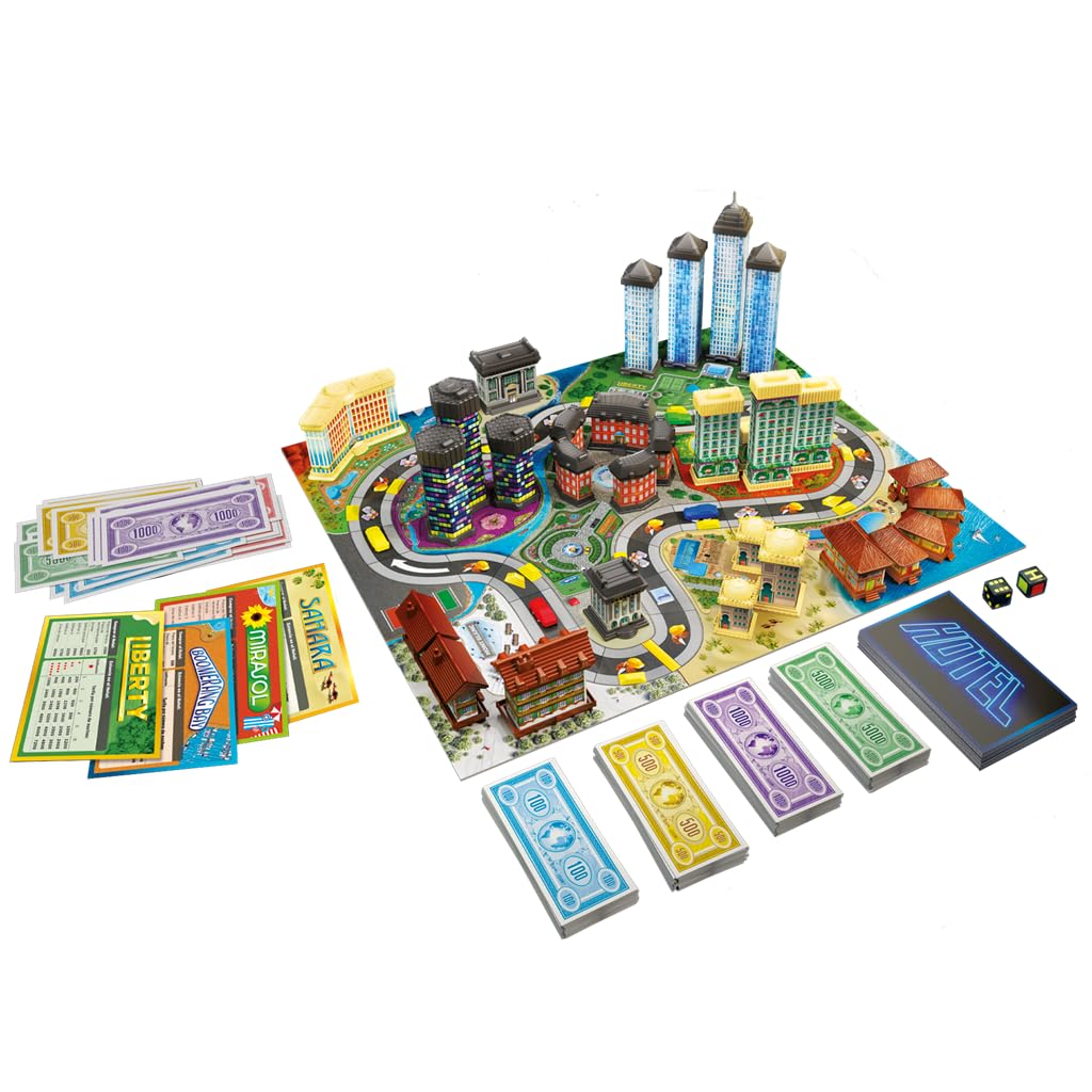 HOTEL – Juego de mesa estratégico familiar | Diversión clásica de construcción y negocios