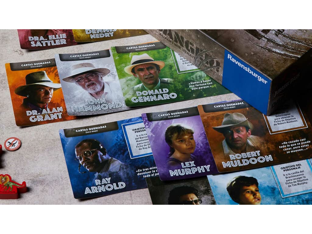 Ravensburger - Jurassic Park Danger, Juego de Mesa para Toda la Familia, 2-5 Jugadores, Idea de Regalo para Adultos y Niños a Partir de 10 Años, Versión en Español