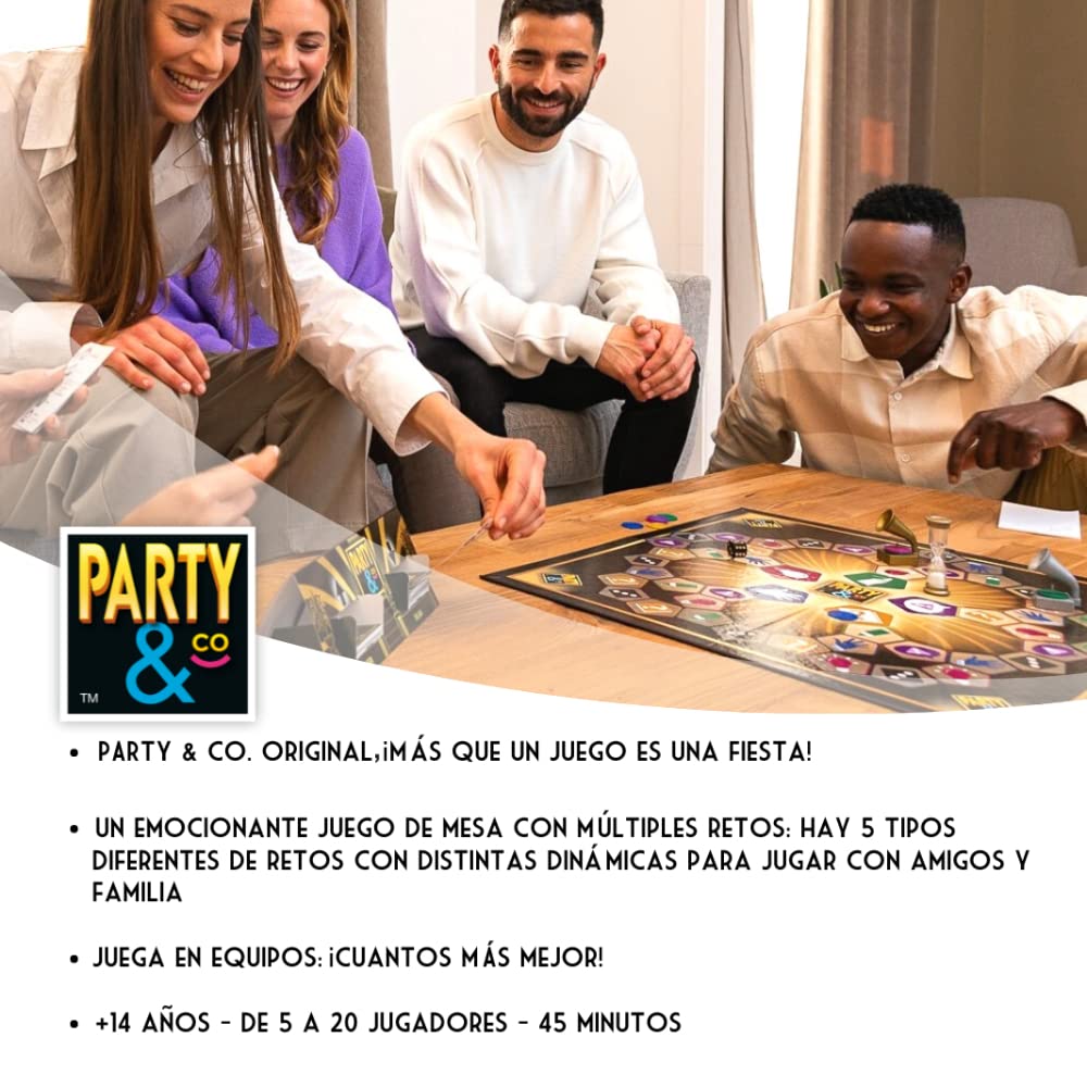 Diset - Party & Co. Original | Juego de Mesa para Adultos, Multiprueba, Divertido y por Equipos, Ideal para Fiestas | +14 Años, Juegos de Mesa Adultos de Party and Co.