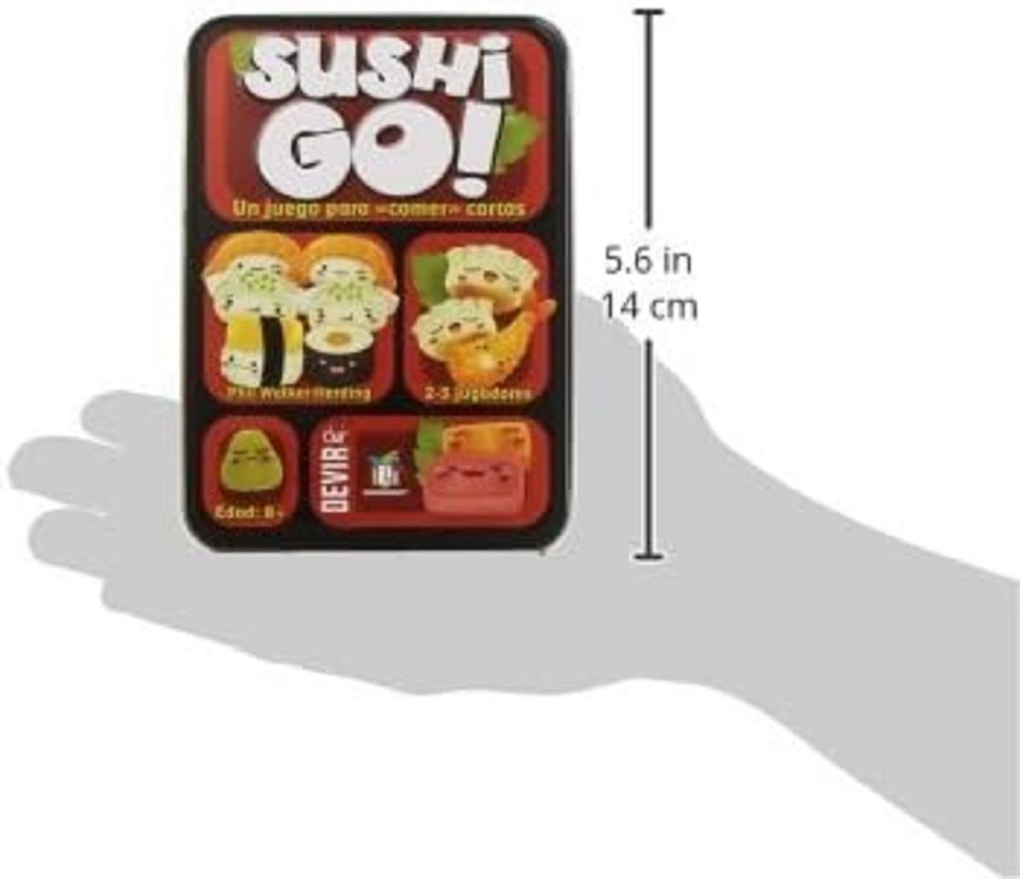 Devir - Sushi Go, Juego de Cartas, Juego de Mesa con Amigos y para Fiestas, a Partir de 8 años (BGSUSHI)