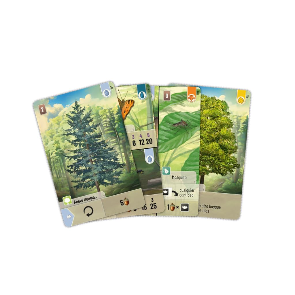 Lookout Games | Forest Shuffle | Juego de Mesa de Estrategia para Adultos y Familias | A Partir de 10 Años | De 2 a 4 Jugadores | 60 Minutos por Partida | Español