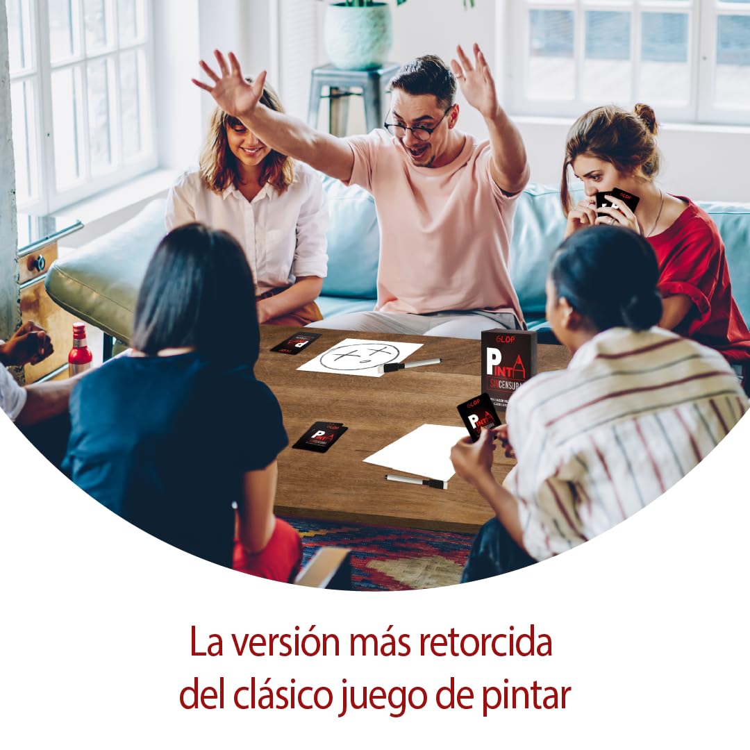 Juegos de Mesa Adultos Pinta y Adivina, Juego de Cartas Divertido, Idea y Risas para Amigos, Juegos por Parejas y Grupos, Regalos Originales y Frikis, Fiestas y Reuniones