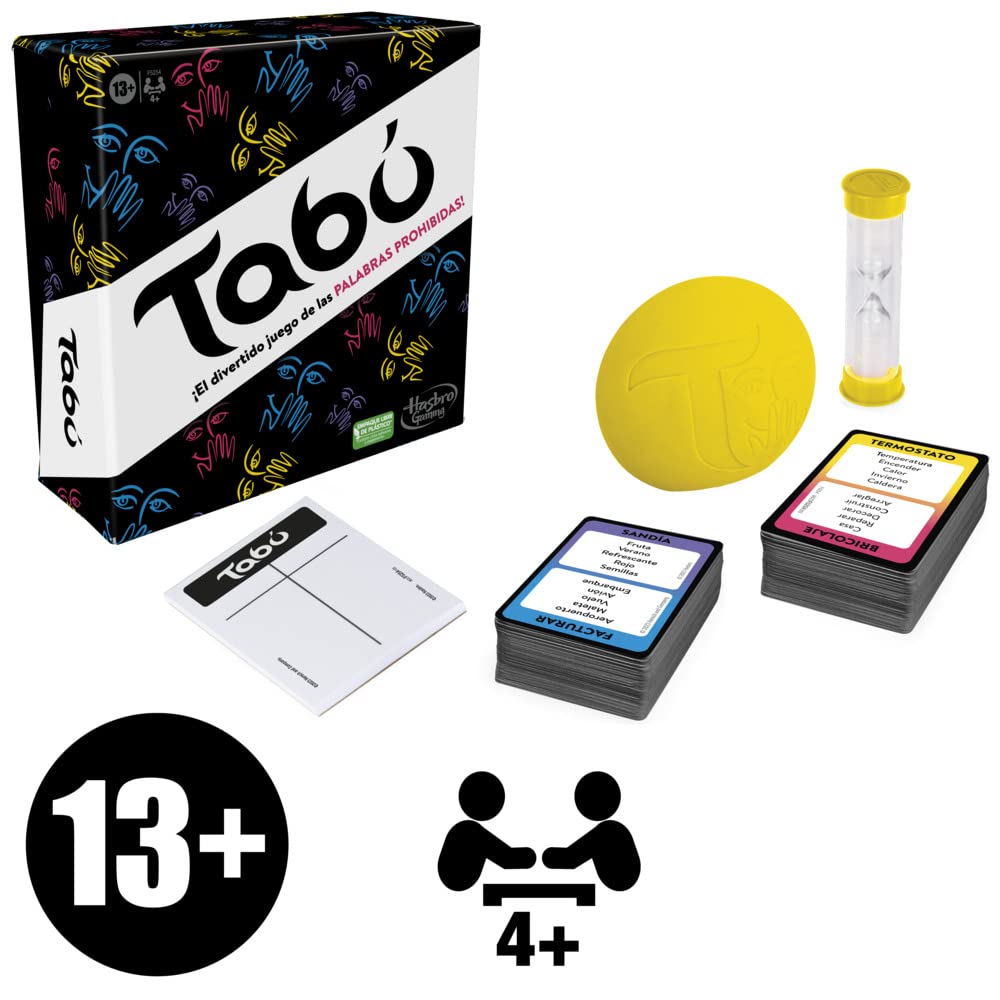 Tabú Hasbro Gaming – Juego de mesa de adivinanzas y risas para toda la familia