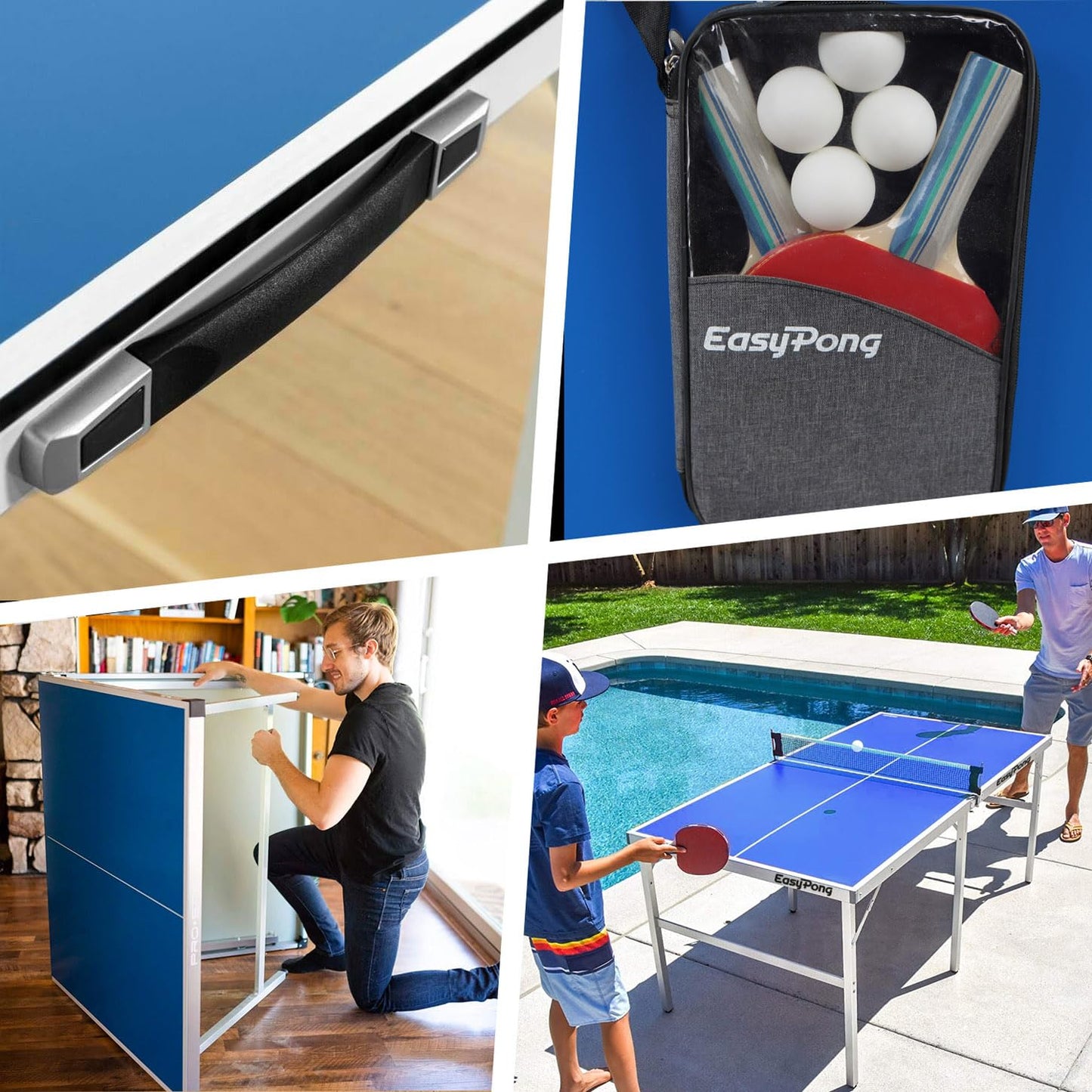 MESA DE PING PONG AZUL 182X91 CM – EASYPONG