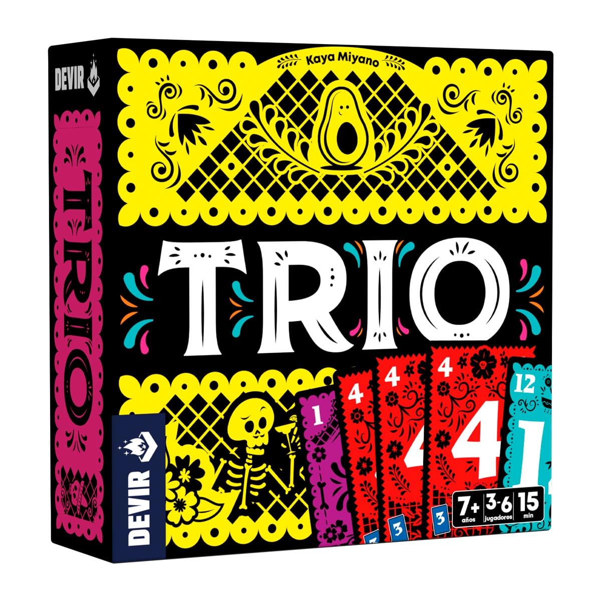 Devir - Trio (Versión en español) | Juego de Cartas Party, rápido y Divertido | para Todas Las Edades, Ideal para Jugar con Amigos (BGTRISP)
