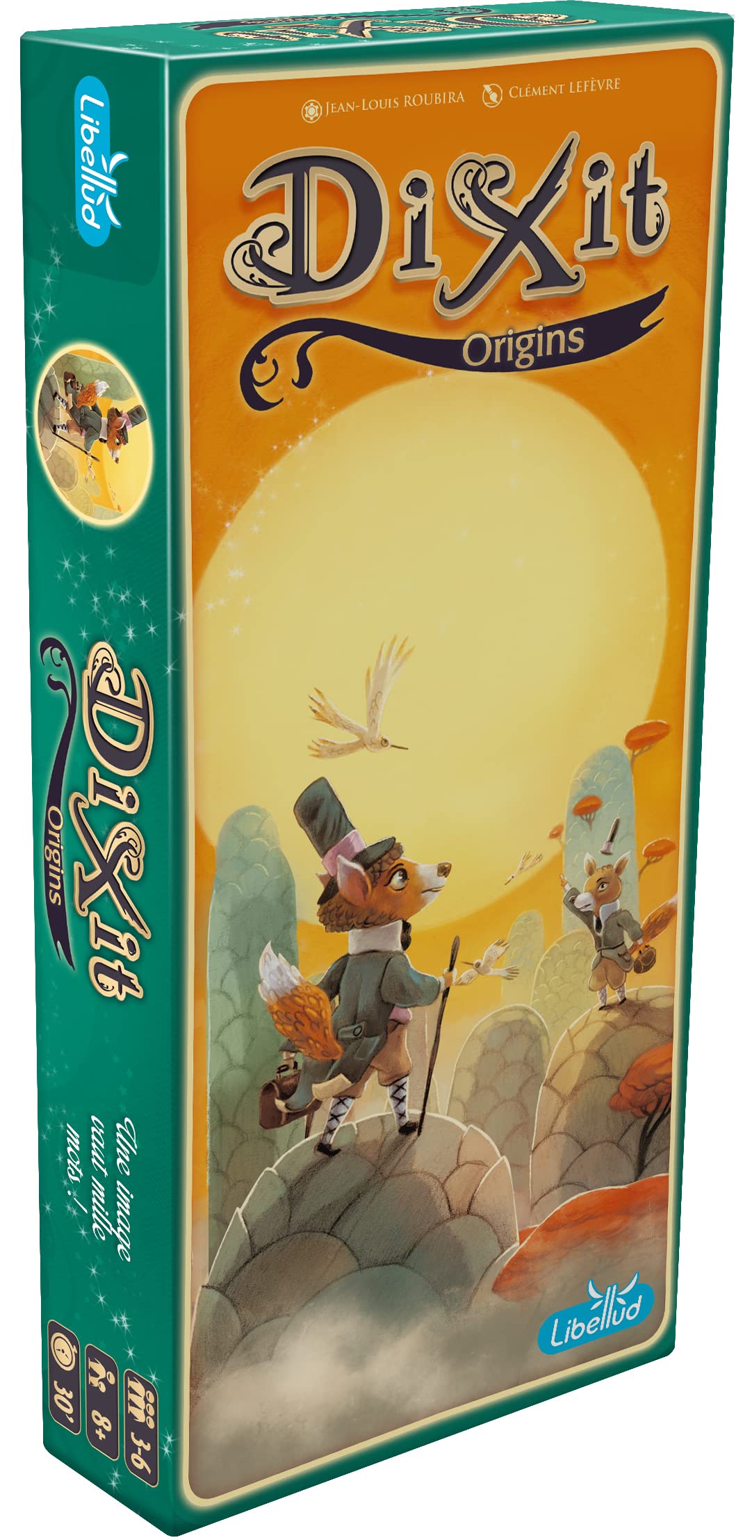Libellud | Dixit | Expansión: Origins (EEdición 2022)| Juego de Comunicación | Edad 8+ | 3 a 6 Jugadores | Tiempo de Parte: 30 Min
