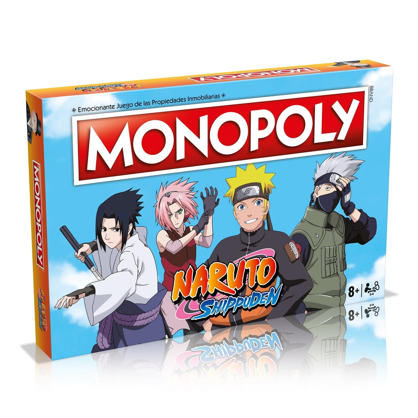 MONOPOLY Juegos de Mesa - Edición Naruto: 2-6 Jugadores, Juegos Infantiles y para Adultos, Perfecto Regalo, Ideal para Noches de Juegos, Desde 8+ Años