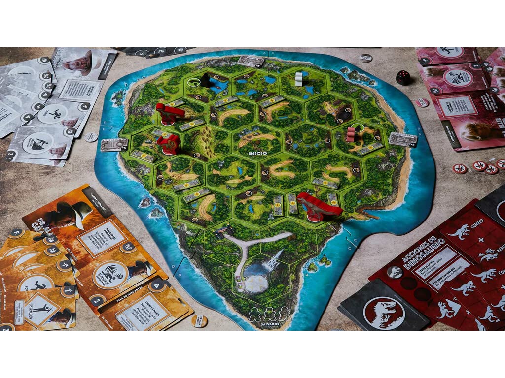 Ravensburger - Jurassic Park Danger, Juego de Mesa para Toda la Familia, 2-5 Jugadores, Idea de Regalo para Adultos y Niños a Partir de 10 Años, Versión en Español