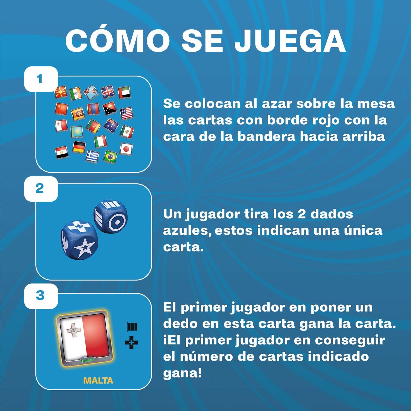Ludilo - Banderea | Juegos Educativos Niños 5 Años O Más | Juegos De Cartas De 2 A 10 | Juego De Mesa Y Adultos | Juego Cartas De 30 Min | Regalos para Niños