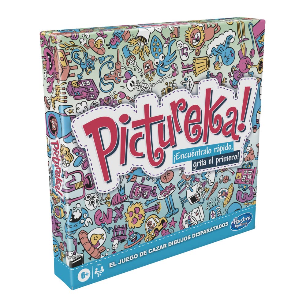 Hasbro Gaming F2564105 Juego Pictureka, Juego de Dibujos de Mesa Infantil, Juegos de Habilidad Mental, Divertido Juego Familiar para Mayores de 6 Años, Regalo de Reyes y Papá Noel para Niños y Niñas