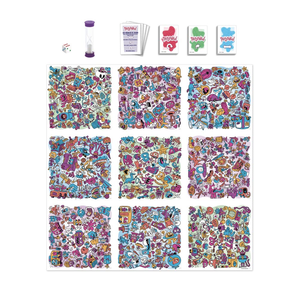 Hasbro Gaming F2564105 Juego Pictureka, Juego de Dibujos de Mesa Infantil, Juegos de Habilidad Mental, Divertido Juego Familiar para Mayores de 6 Años, Regalo de Reyes y Papá Noel para Niños y Niñas