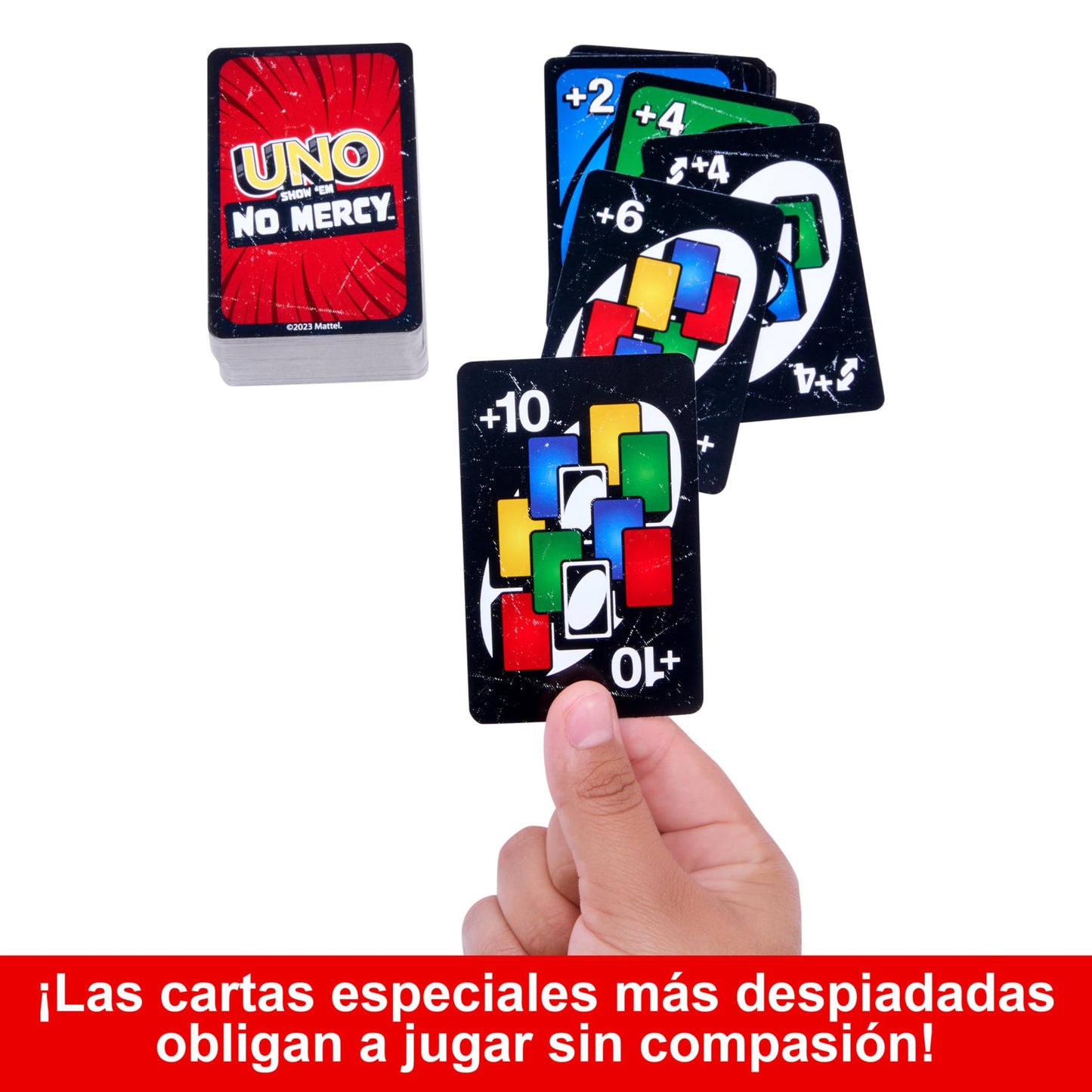 UNO No Mercy – Juego de Cartas Extremo de Mattel Games | Familiar y Divertido