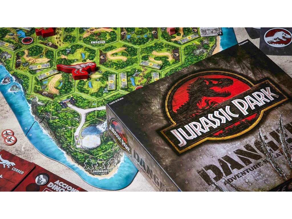 Ravensburger - Jurassic Park Danger, Juego de Mesa para Toda la Familia, 2-5 Jugadores, Idea de Regalo para Adultos y Niños a Partir de 10 Años, Versión en Español