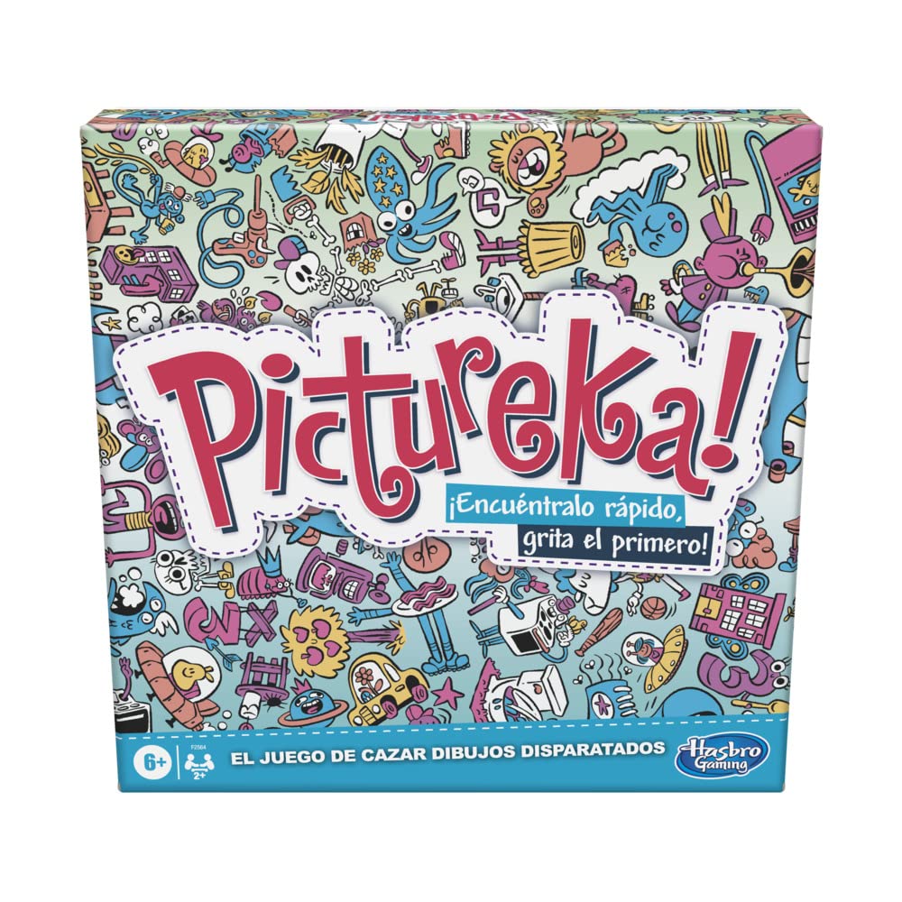 Hasbro Gaming F2564105 Juego Pictureka, Juego de Dibujos de Mesa Infantil, Juegos de Habilidad Mental, Divertido Juego Familiar para Mayores de 6 Años, Regalo de Reyes y Papá Noel para Niños y Niñas