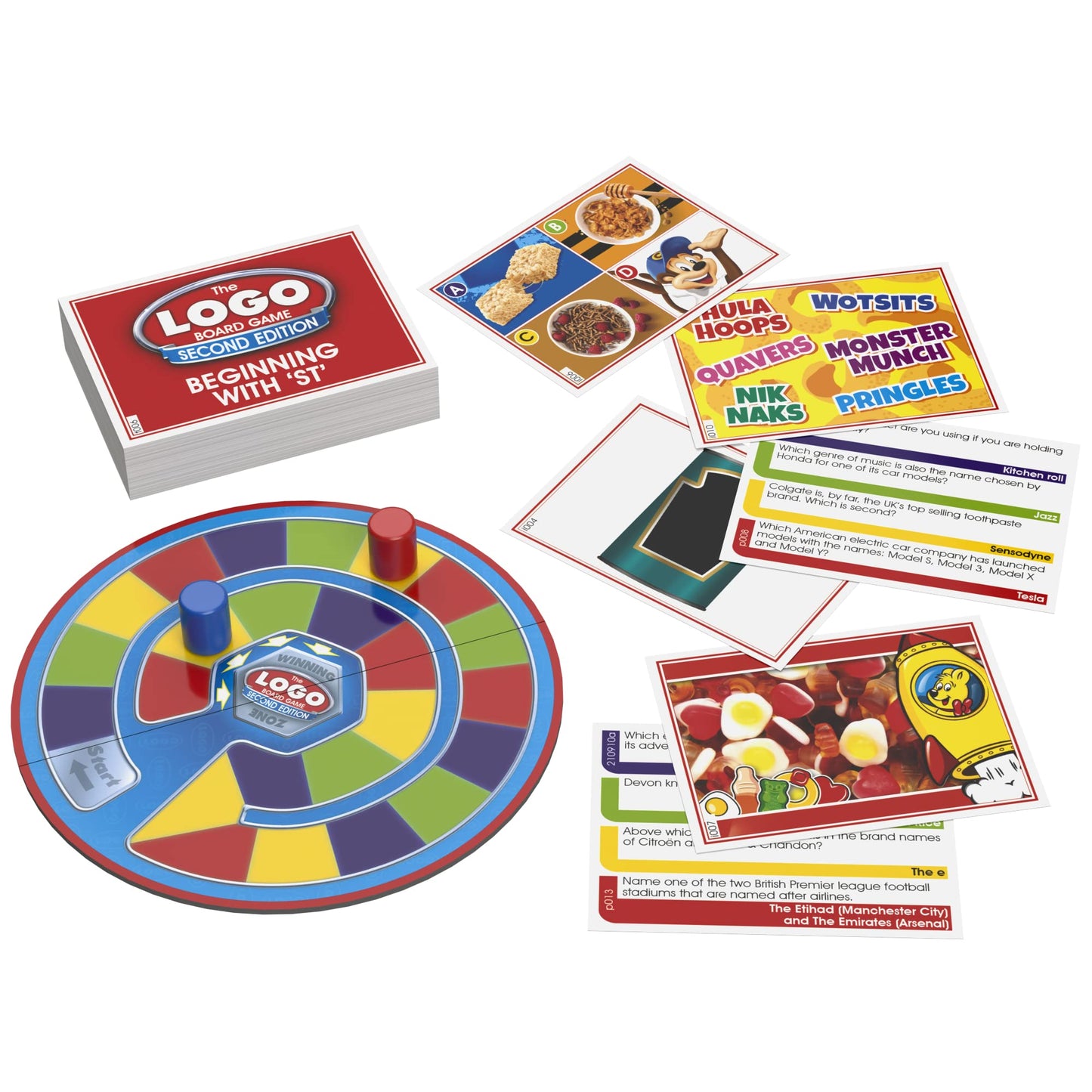 The Logo Mini Board Game – Juego de Mesa de Viaje Familiar sobre Marcas y Productos | Drumond Park
