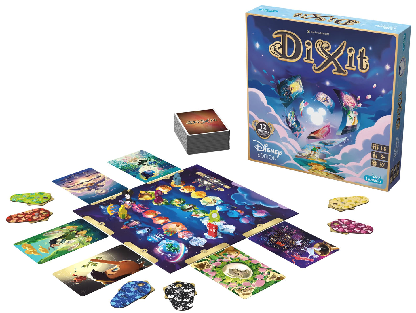 Libellud | Dixit Disney | Juego de Mesa de Imaginación y Creatividad Ganador de Varios Premios | A Partir de 8 Años | De 3 a 6 Jugadores | 30 Minutos por Partida | Español y Portugués