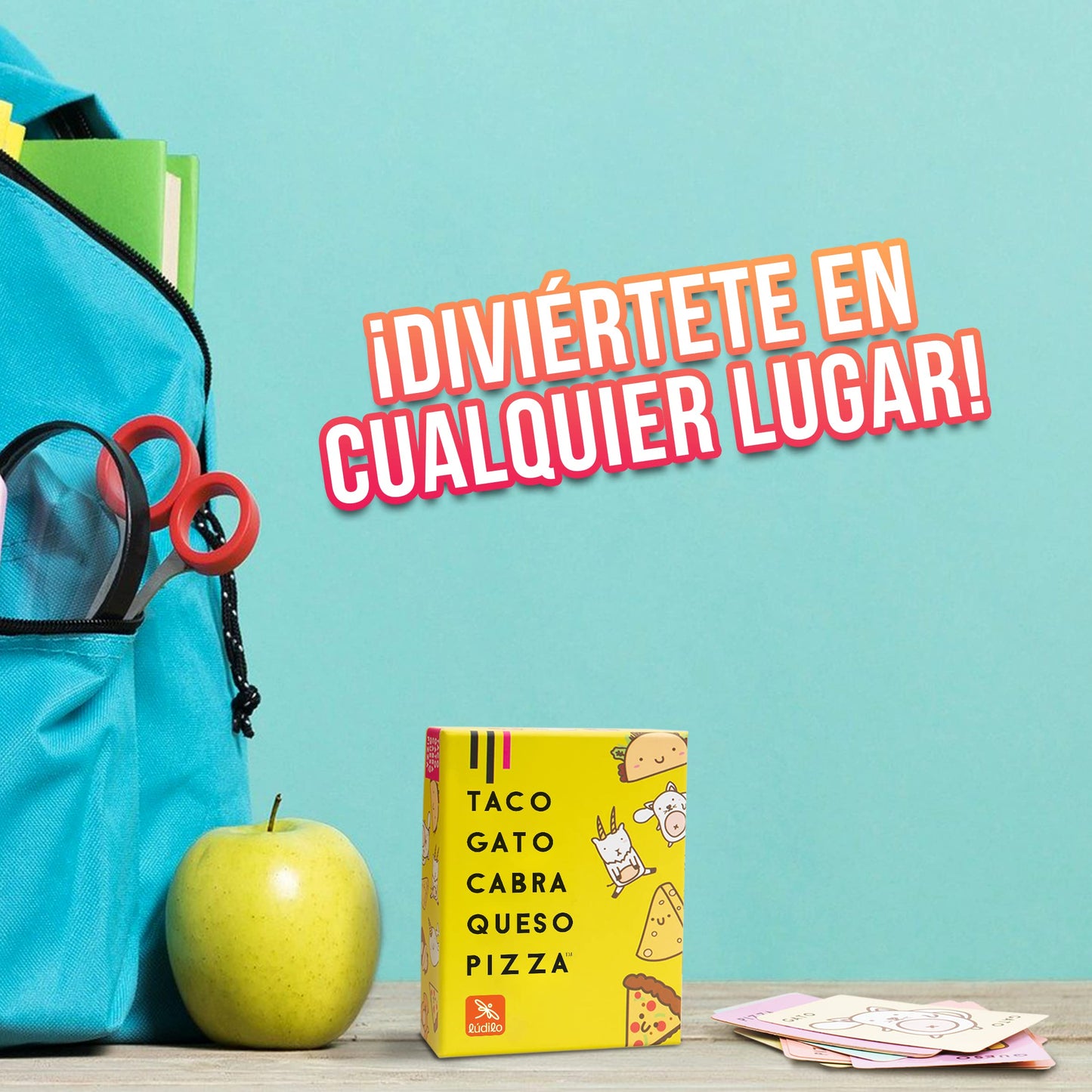 TACO GATO CABRA QUESO PIZZA – Juego de mesa de cartas rápido y familiar