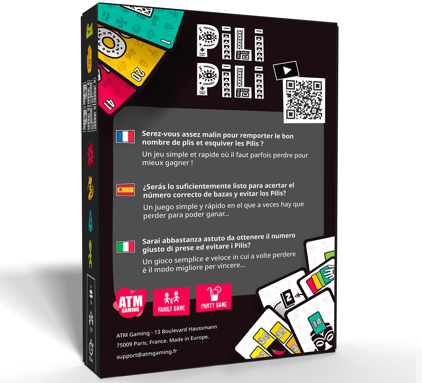 PILI PILI - Juegos de Mesa - Juego de Cartas con Familia y Amigos - Gran Premio del Juguete 2025 - Juego de bazas rápido y estratégico - 2 a 8 Jugadores - Regalo Original