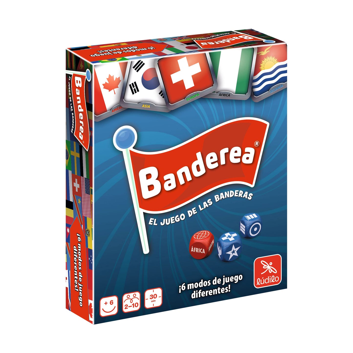 Ludilo - Banderea | Juegos Educativos Niños 5 Años O Más | Juegos De Cartas De 2 A 10 | Juego De Mesa Y Adultos | Juego Cartas De 30 Min | Regalos para Niños