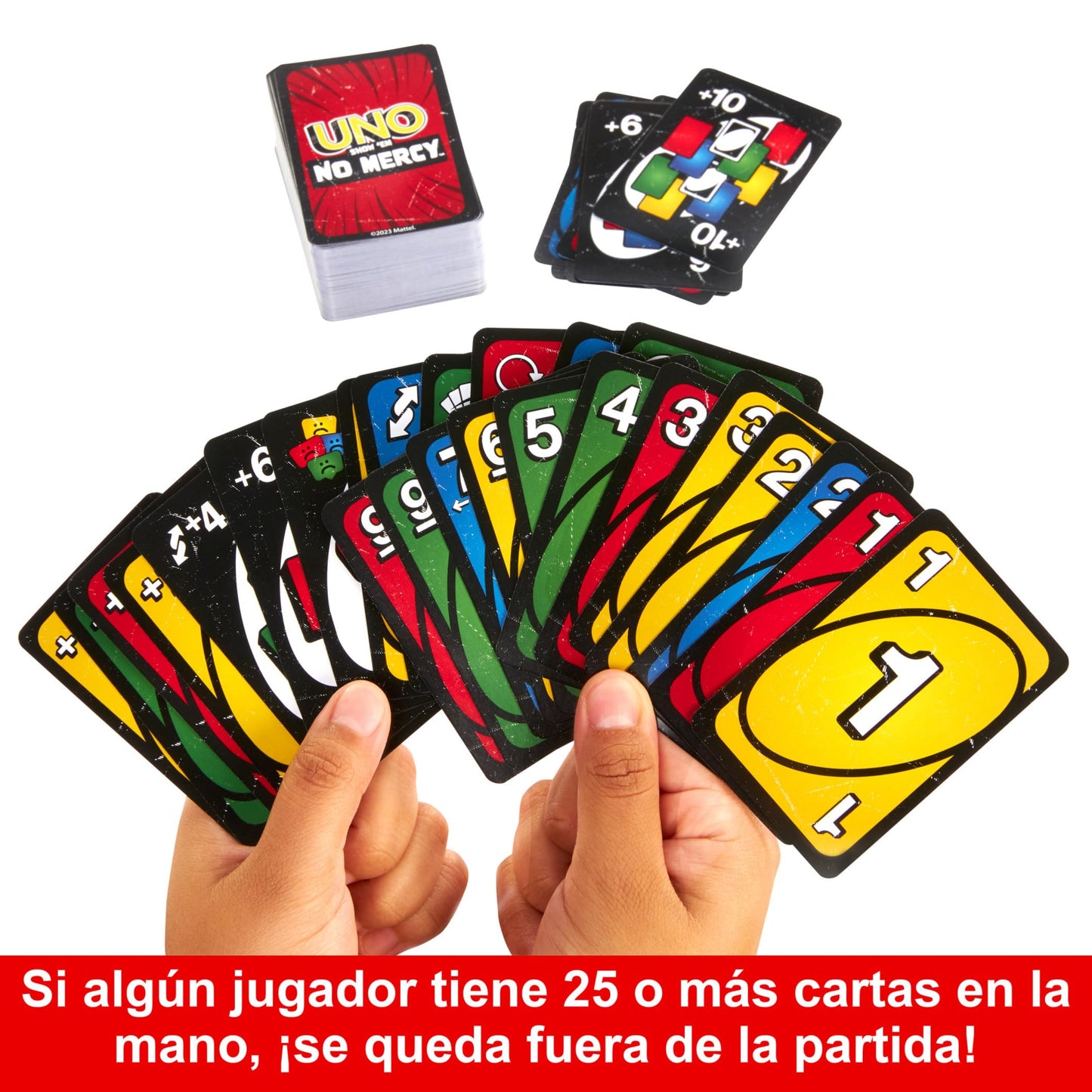 UNO No Mercy – Juego de Cartas Extremo de Mattel Games | Familiar y Divertido