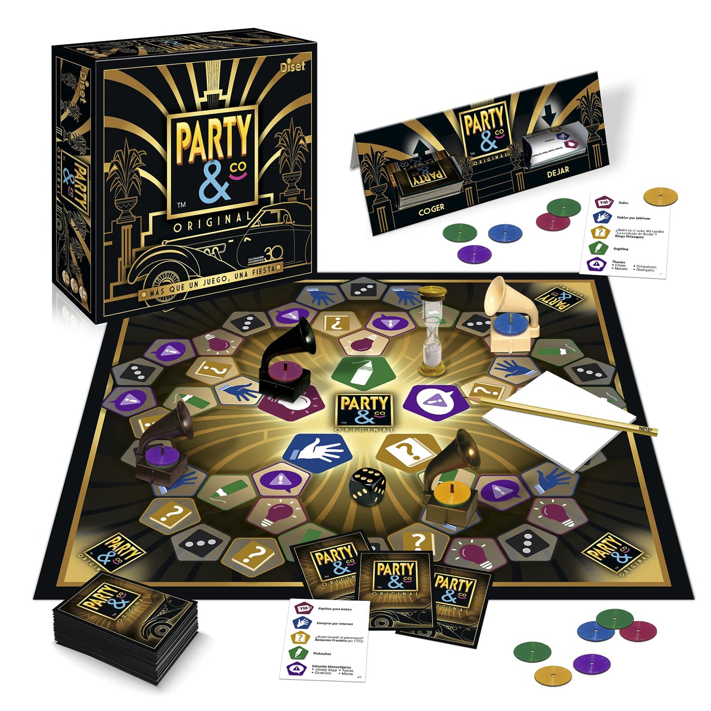 Diset - Party & Co. Original | Juego de Mesa para Adultos, Multiprueba, Divertido y por Equipos, Ideal para Fiestas | +14 Años, Juegos de Mesa Adultos de Party and Co.