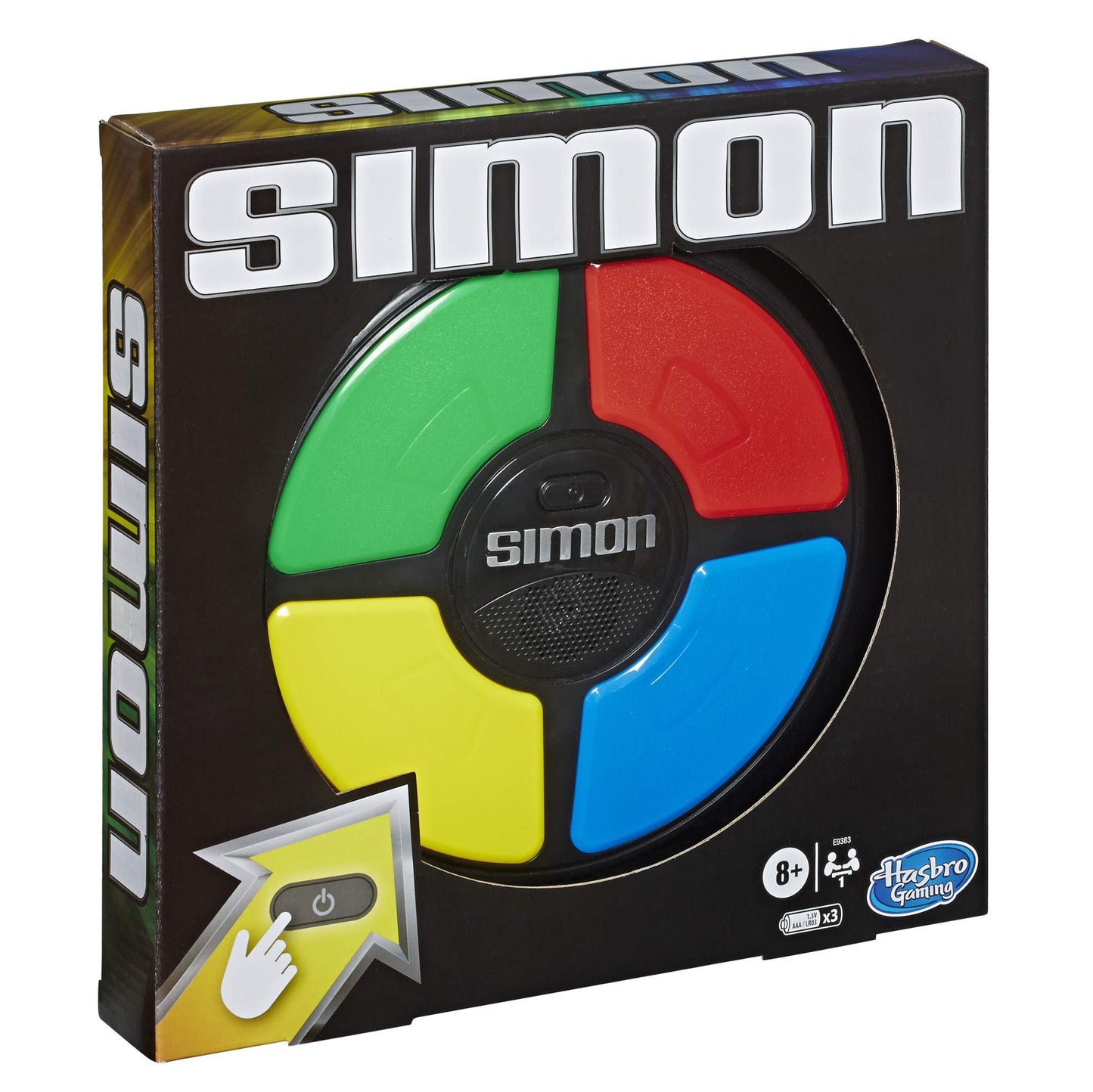 Hasbro Gaming Simon, Juguete Electrónico de Memoria, Habilidad y Estrategia, Juegos para Niños y Niñas de 8 Años, Multijugador, Luces y Sonidos