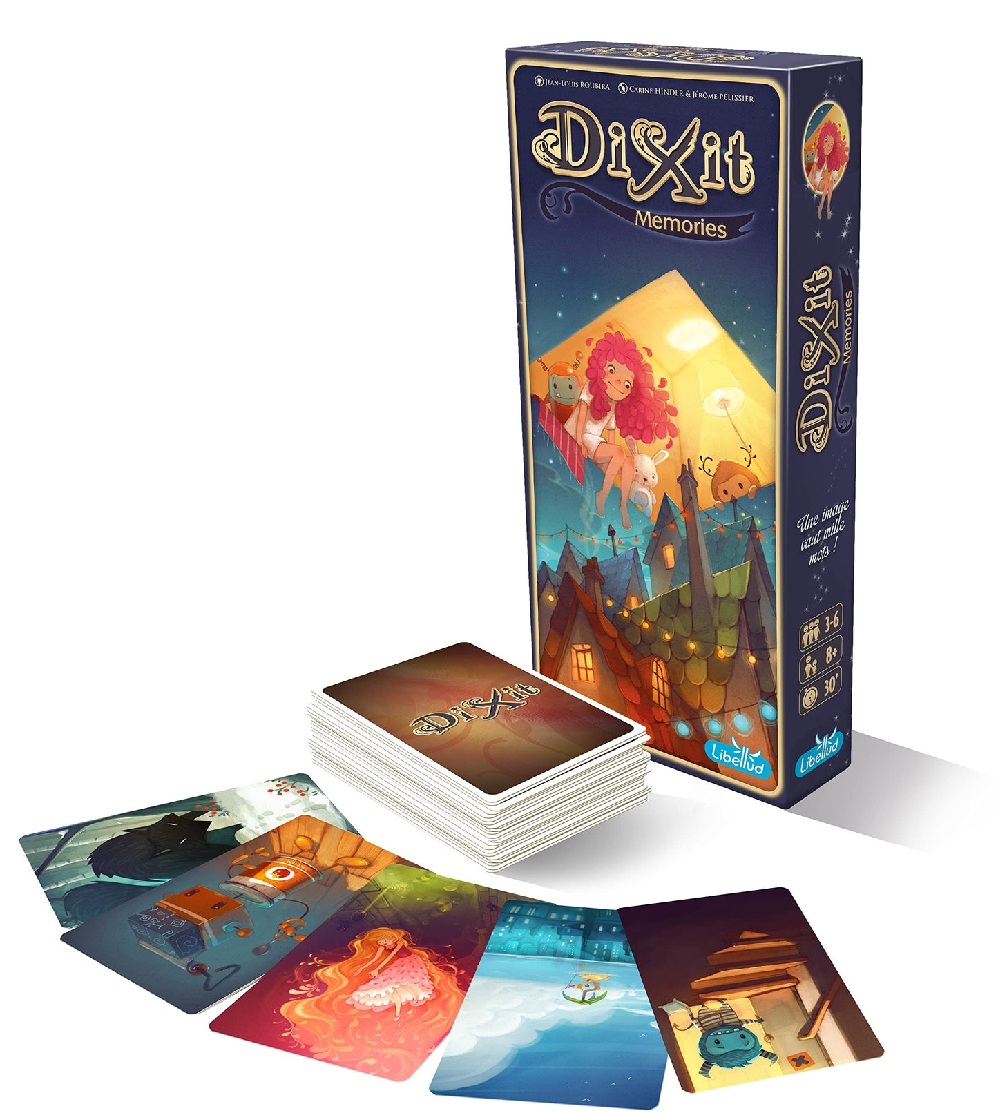 Libellud | Dixit – Expansión: Memories (EEdición 2022) | Juego de Comunicación | Edad 8+ | 3 a 6 Jugadores | Tiempo de Parte: 30 Min