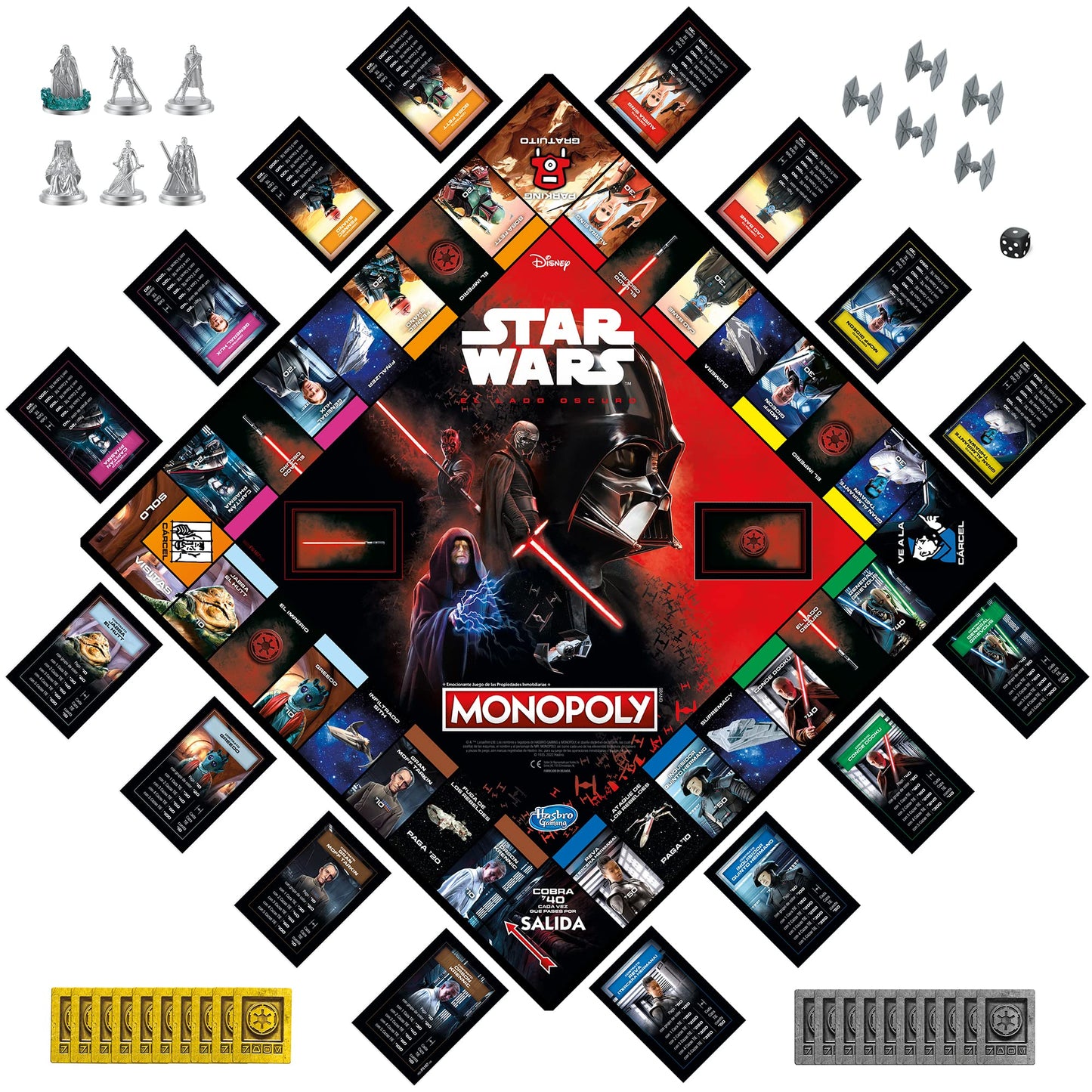 Star Wars Monopoly Dark Side en Castellano