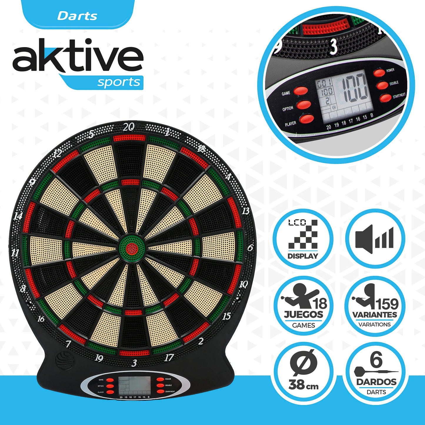 DIANA ELECTRÓNICA MULTIJUEGOS AKTIVE – Juguete deportivo digital para puntería