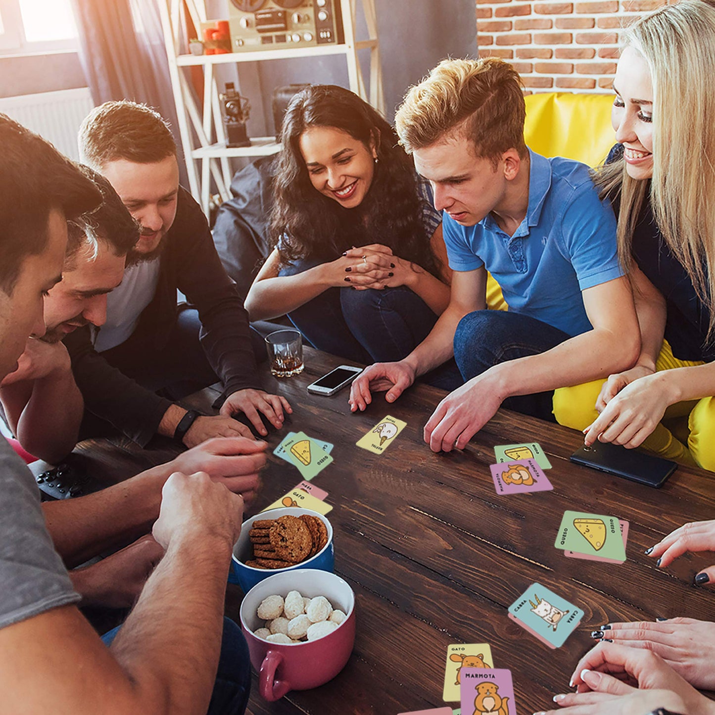TACO GATO CABRA QUESO PIZZA – Juego de mesa de cartas rápido y familiar