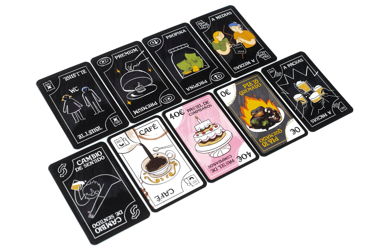 Cartas especiales del juego de mesa La Cuenta que cambian el desarrollo de la partida