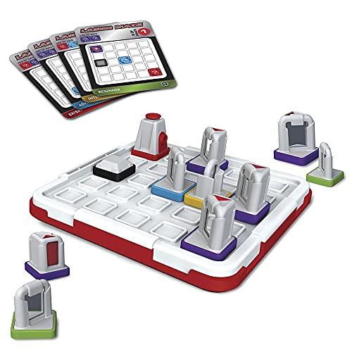 Tablero del juego Laser Maze con casillas para colocar los diferentes elementos y piezas