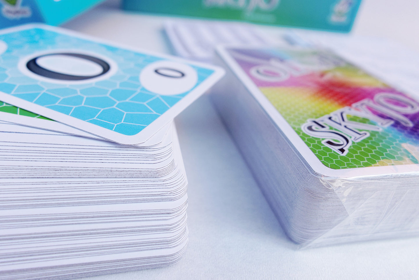 Cartas numeradas del juego de mesa Skyjo