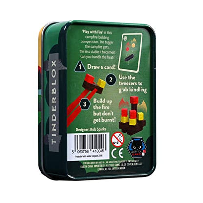 Alley Cat Games Tinderblox - Juego de apilamiento de destreza (día) - Excelente Juego de Viaje