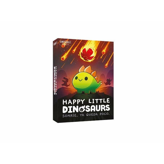 TeeTurtle | Happy Little Dinosaurs | Juego de Cartas para Adultos y Nños | ¡Evita Desastres y Sobrevive al Apocalípsis! | A Partir de 8 Años | De 2 a 4 Jugadores | 30-60 Minutos por Partida | Español