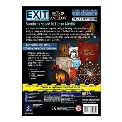 EXIT: EL SEÑOR DE LOS ANILLOS – Juego de Escape Room en mesa