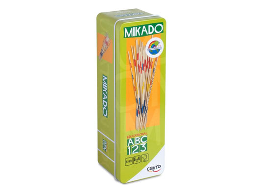 Cayro - Mikado Metal Box - Juego de Habilidad - Coge los Palillos de Madera sin Mover los Demás - + 2 Jugadores