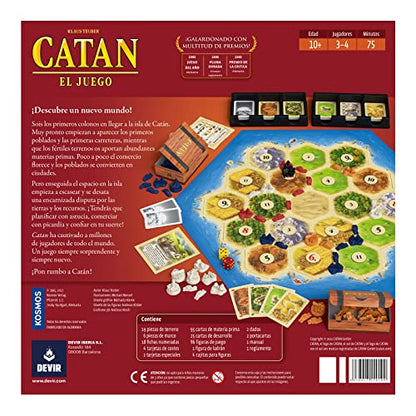Catan – Juego de Mesa Original de Devir | Estrategia y Comercio para Familias y Amigos