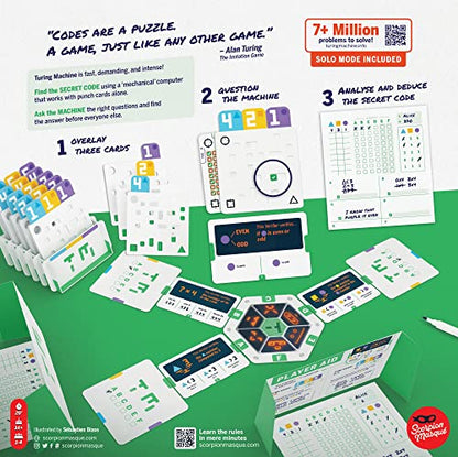 Scorpion Masque Turing Machine | Juego de estrategia para adolescentes y adultos | A partir de 14 años | 1 a 4 jugadores | 20 minutos