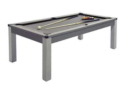 MESA MULTIJUEGO VENTE-UNIQUE BALTHAZAR – billar y ping-pong | 213x112x81.5 cm | color gris