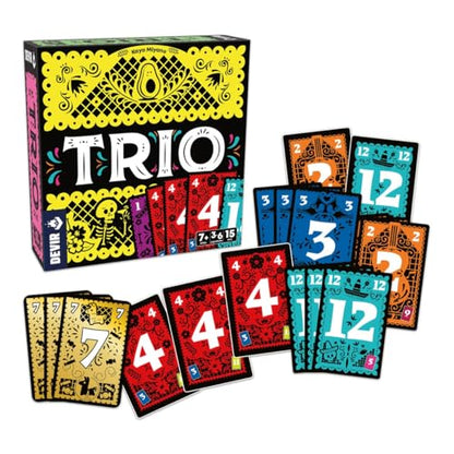 Devir - Trio (Versión en español) | Juego de Cartas Party, rápido y Divertido | para Todas Las Edades, Ideal para Jugar con Amigos (BGTRISP)